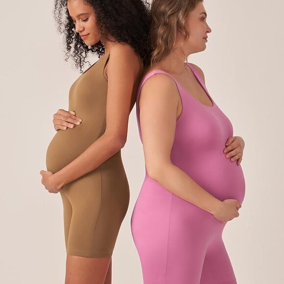 Pink Maternity Bodysuit - PoshDivah Size Medium - Picture 1 of 13